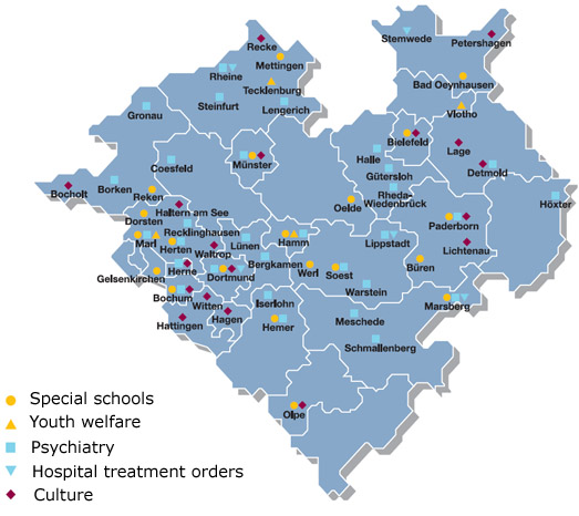 Sites of the LWL facilities