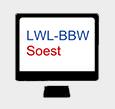 Ein PC mit dem Schriftzug "BBW Soest"