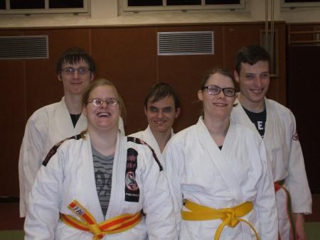 Das Foto zeigt das Judo-Quintett. Foto: BBW Soest (vergrößerte Bildansicht wird geöffnet)