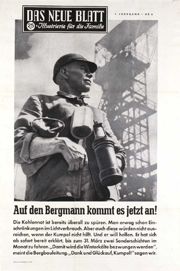 Plakat der Deutschen Kohlenbergbauleitung
