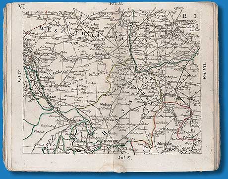 Karte von Westfalen, 1786