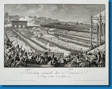 Fderationsfest am ersten Jahrestag des Bastillesturms 1790