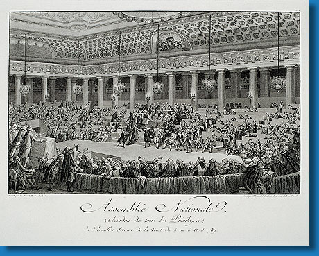 Aufhebung der Privilegien fr Adel und Klerus in der Nationalversammlung 1789