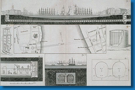 Tunnel unter Themse, 1827