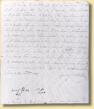 Notiz zur Aufhebung des Klosters, 1803