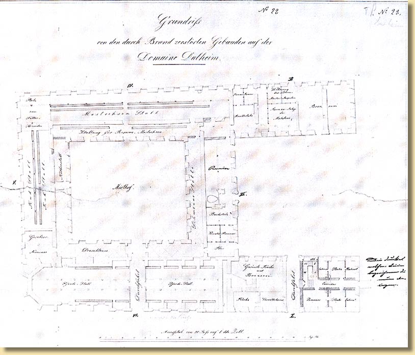 Erdgeschossgrundriss, vermutlich 1838