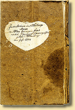 Nachlassinventar von Charlotta Catharina Kannegieer aus Brilon, 1794