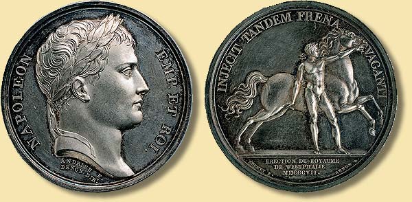 Medaille auf die Grndung des Knigreichs Westphalen, 1807