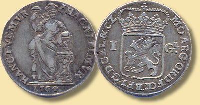 Gulden aus den Niederlanden, 1764