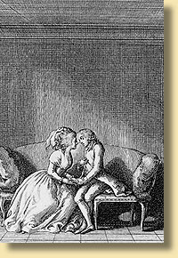 Heirat durch Zuneigung, Chodowiecki-Illustration von 1788
