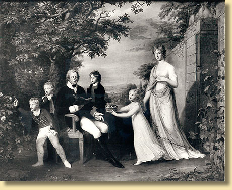 Ernst von Bennigsen mit seiner Familie, 1803