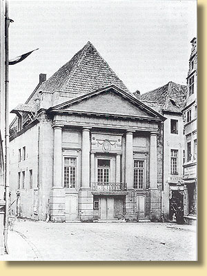 Theater in Mnster, um 1880
