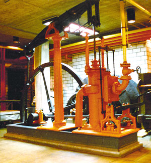 Dampfmaschine aus der harkortschen Fabrik, 1839, heute im Deutschen Bergbaumuseum Bochum