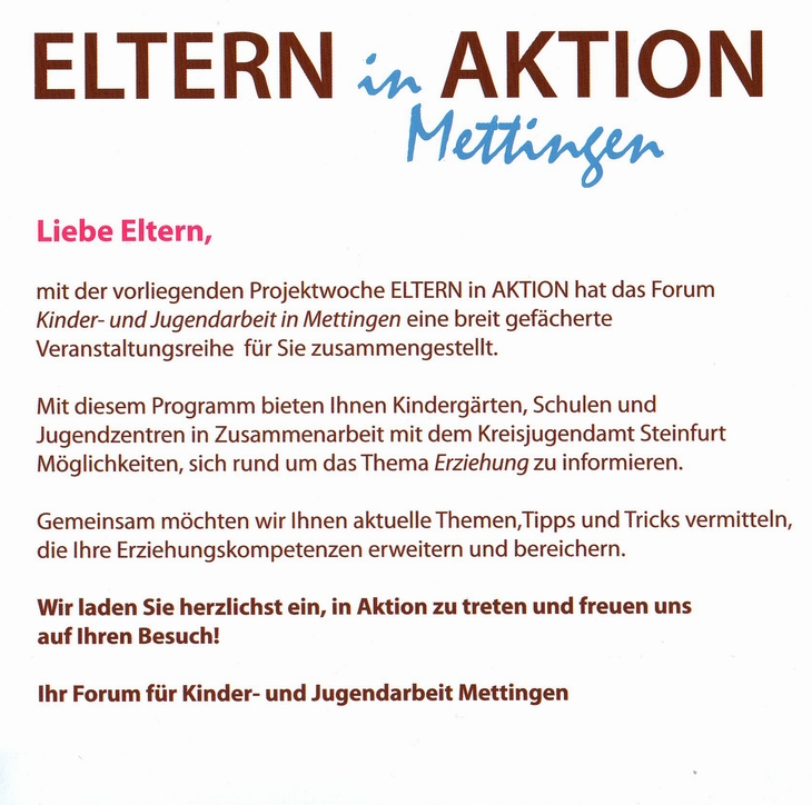 Eltern in Aktion