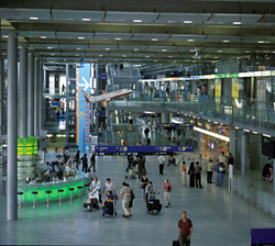 Abbildung einer Flughafenszene