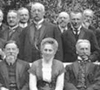 Gruppenbild mit Abgeordneten des Provinzialverbandes im Garten des Landeshauses in Münster, um 1905 (Ausschnitt) / Münster, Westfälisches Landesmedienzentrum, 10_3205