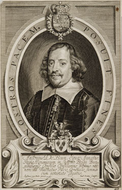 Porträt des Antoine Brun (Dôle 29.06.1599 - Den Haag 02.01.1654), spanischer Bevollmächtigter für Burgund in Münster, 1643-1648