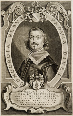 Porträt des Markus Otto (Ulm 18.11.1600 - Straßburg 20.11.1674), Abgesandter der Stadt Straßburg in Münster und Osnabrück, 1645-[1648]