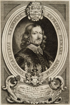 Porträt des Matthäus Wesenbeck d.J. (Bremen 11.08.1600 - Bremen 24.04.1659), Gesandter des Kurfürsten von Brandenburg in Osnabrück, 1645-[1648]