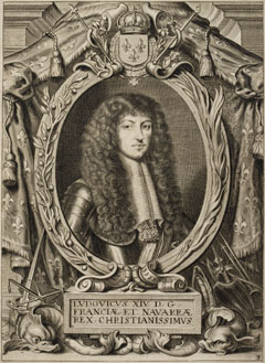 Porträt des Ludwig XIV. von Frankreich (Saint-Germain-en-Laye 05.09.1638 - Versailles 01.09.1715), König von Frankreich