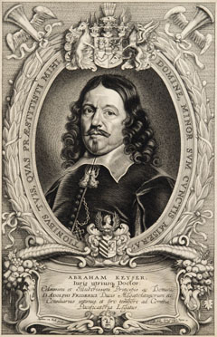 Porträt des Abraham Kayser (Soest 26.03.1603 - Doberan 30.09.1652), Gesandter der Herzöge von Mecklenburg-Schwerin und Mecklenburg-Güstrow in Osnabrück, 1644-1649