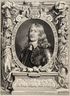 Porträt des Friedrich Wilhelm (Kölln/Spree 16.02.1620 - Berlin 09.05.1688), Kurfürst von Brandenburg, der 'Große Kurfürst'
