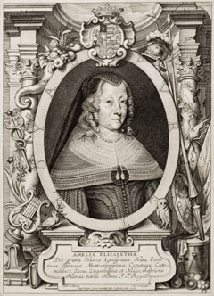 Porträt der Amalie Elisabeth von Hessen-Kassel (Hanau 29.01.1602 - Kassel 08.08.1651), Landgräfin von Hessen-Kassel