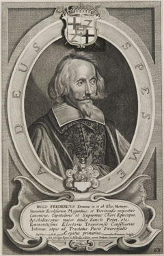 Porträt des Hugo Friedrich von und zu Eltz (23.07.1597 - Frankfurt 19.07.1658), Kurtrierischer Hauptgesandter in Münster, 1645-1647
