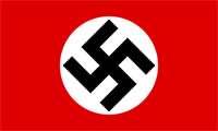 Parteiflagge der NSDAP / Quelle: Wikimedia Commons PD