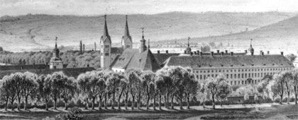 Schloss Corvey (Ausschnitt), 1860
