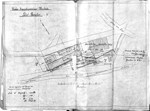 Lageplan der projektierten Paketbaracken des Kriegsgefangenenlagers Meschede, 1915/1916