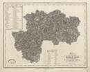 Topographische Karte der Kreise des Regierungs-Bezirks Arnsberg, [Bl. 12]: Kreis Olpe [mit Angabe der Barometer-Höhen], 1845