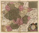 Nova Ducatus Westphaliae Tabula. Accurate descripta et in Satrapias et Dynastias distincte divisa; [gewidmet:] Statibus Patriae, 1706