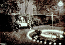 Elektrische Beleuchtung im Garten, Dortmund 1912 / Recklinghausen, RWE Westfalen-Weser-Ems AG, Archiv