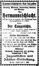 Anzeige der Kammer-Lichtspiele, Bad Salzuflen, für "Die Hermannschlacht", in: Lippischer Allgemeiner Anzeiger vom 18.03.1924
