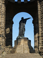 Porta Westfalica: Kaiser-Wilhelm-Denkmal, Standbild von Kaiser Wilhelm I. (1797-1888, reg. ab 1858/1861 bzw. 1871-1888) / Marcus Weidner