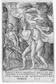 Aldegrever, Heinrich (1502-1555/61): Der Totentanz - Allegorie von Erbsünde und Tod, 1541: Die Vertreibung / Soest, Burghofmuseum / Münster, LWL-Medienzentrum für Westfalen / O. Mahlstedt