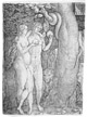 Aldegrever, Heinrich (1502-1555/61): Die Geschichte Adams und Evas, 1540: Der Sündenfall / Soest, Burghofmuseum / Münster, LWL-Medienzentrum für Westfalen / O. Mahlstedt