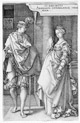 Aldegrever, Heinrich (1502-1555/61): Die Geschichte von Ammon und Thamar, 1540: Absalom tröstet Thamar / Soest, Burghofmuseum / Münster, LWL-Medienzentrum für Westfalen / O. Mahlstedt