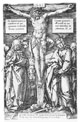 Aldegrever, Heinrich (1502-1555/61): Christus am Kreuz, 1553 / Soest, Burghofmuseum / Münster, LWL-Medienzentrum für Westfalen / O. Mahlstedt