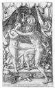 Aldegrever, Heinrich (1502-1555/61): Sextus Tarquinius und Lucretia, 1553 / Soest, Burghofmuseum / Münster, LWL-Medienzentrum für Westfalen / O. Mahlstedt