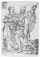 Aldegrever, Heinrich (1502-1555/61): Die kleinen Hochzeitstänzer, 1551: Tanzendes Paar / Soest, Burghofmuseum / Münster, LWL-Medienzentrum für Westfalen / O. Mahlstedt