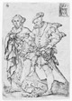 Aldegrever, Heinrich (1502-1555/61): Die kleinen Hochzeitstänzer, 1551: Tanzendes Paar / Soest, Burghofmuseum / Münster, LWL-Medienzentrum für Westfalen / O. Mahlstedt