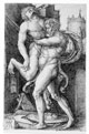 Aldegrever, Heinrich (1502-1555/61): Herakles und Antaios, 1529 / Soest, Burghofmuseum / Münster, LWL-Medienzentrum für Westfalen / O. Mahlstedt