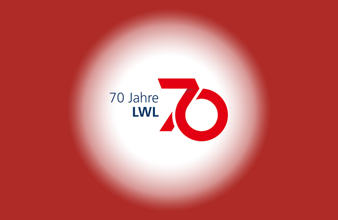Logo mit dem Schriftzug "70 Jahre LWL"